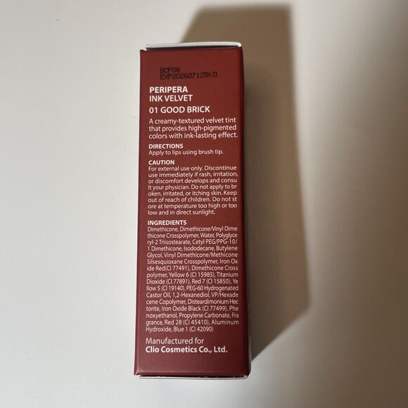 Peripera 01 Good Brick Ink The Velvet New in Box - Picture 4 of 6
